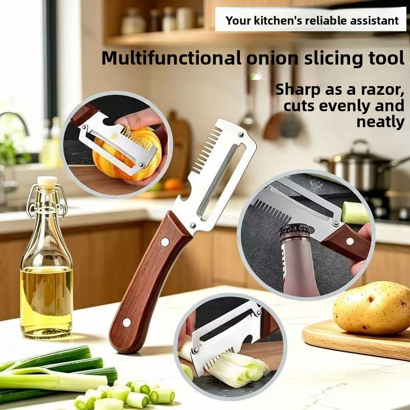 Heavy Equipment Scraper - Heavy Duty Wooden Handle Peeler, Multi-function