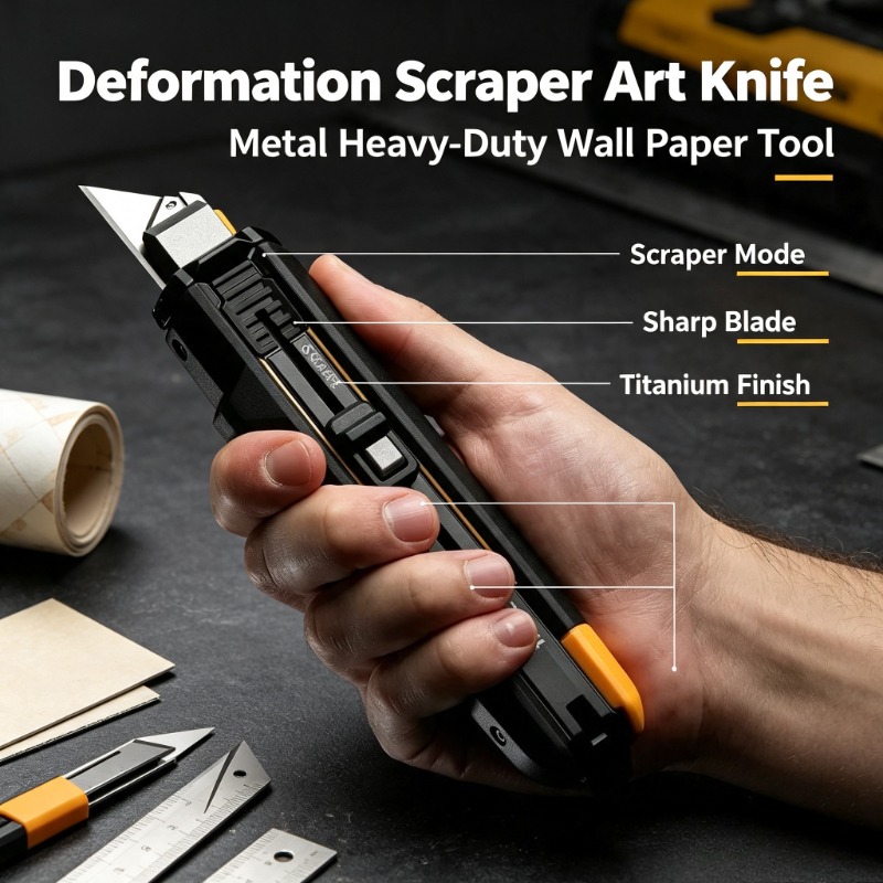 Heavy Equipment Scraper - ToughBuild Deformation Scraper Art Knife Wall