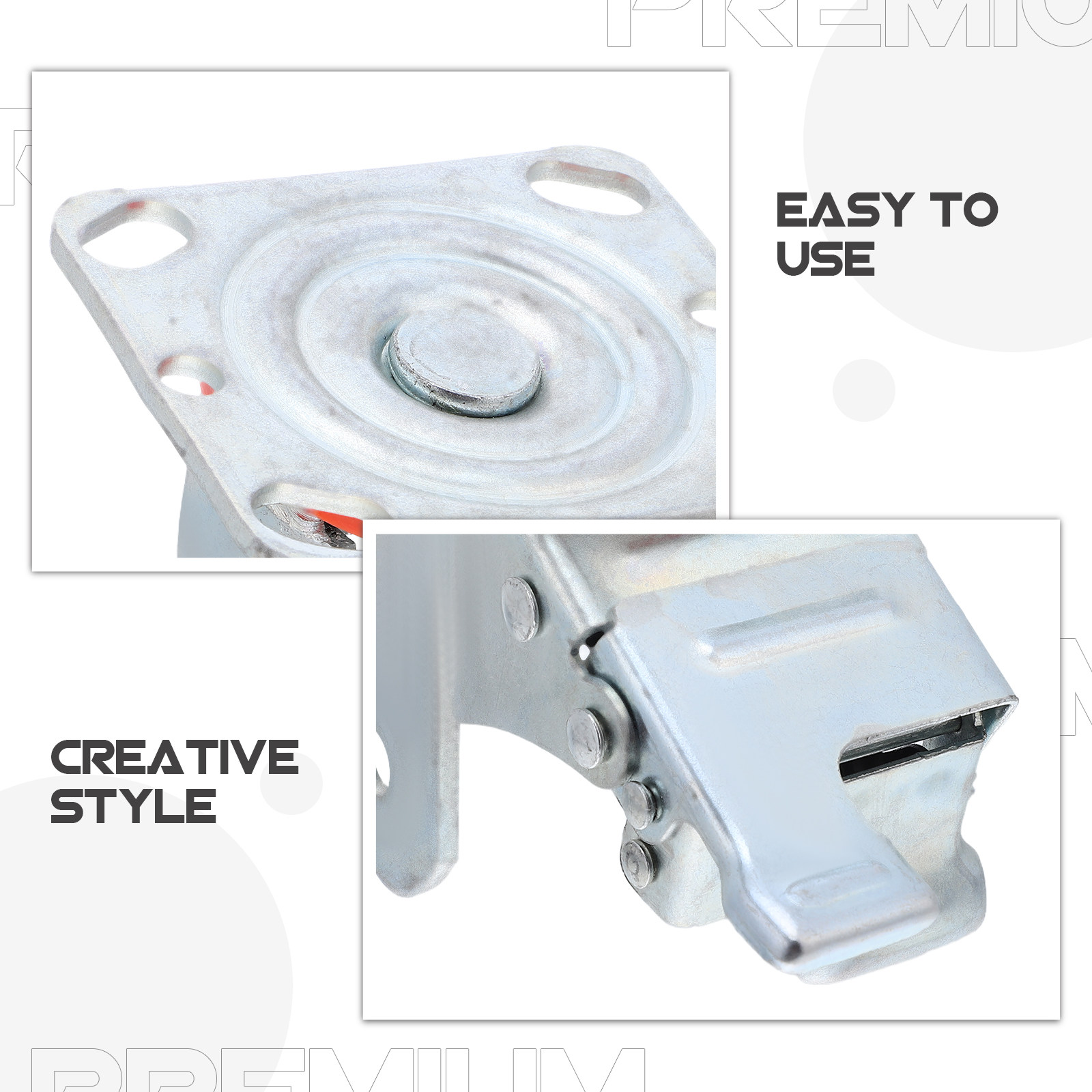 Swivel Caster Bracket 4-Inch H - Heavy Equipment In Construction review and price