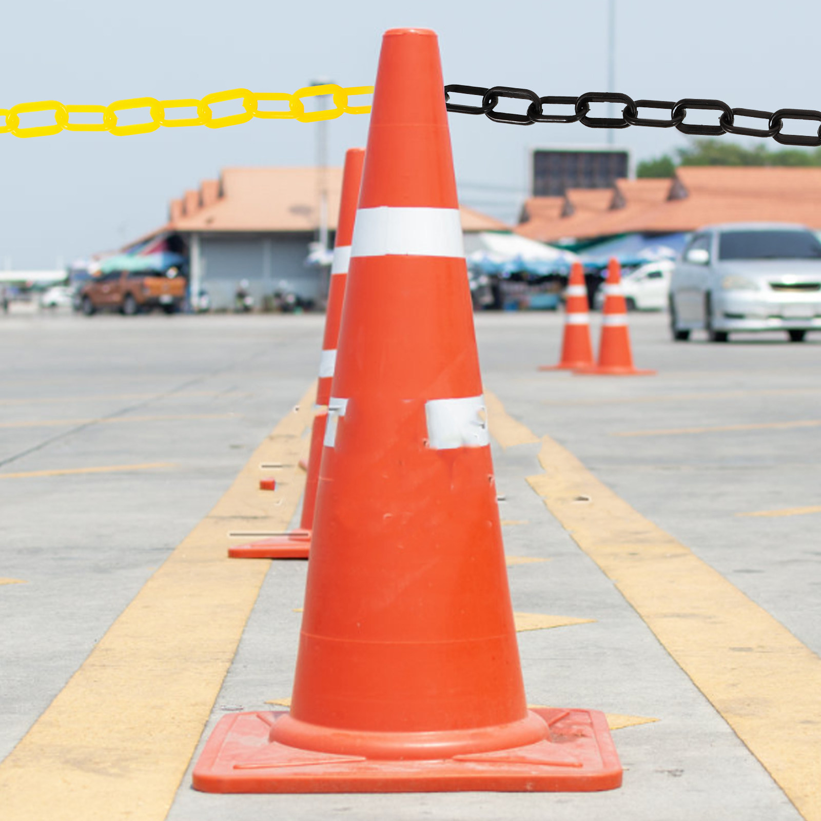 5 Meter Plastic Barrier Chain  - Heavy Equipment In Construction review and price