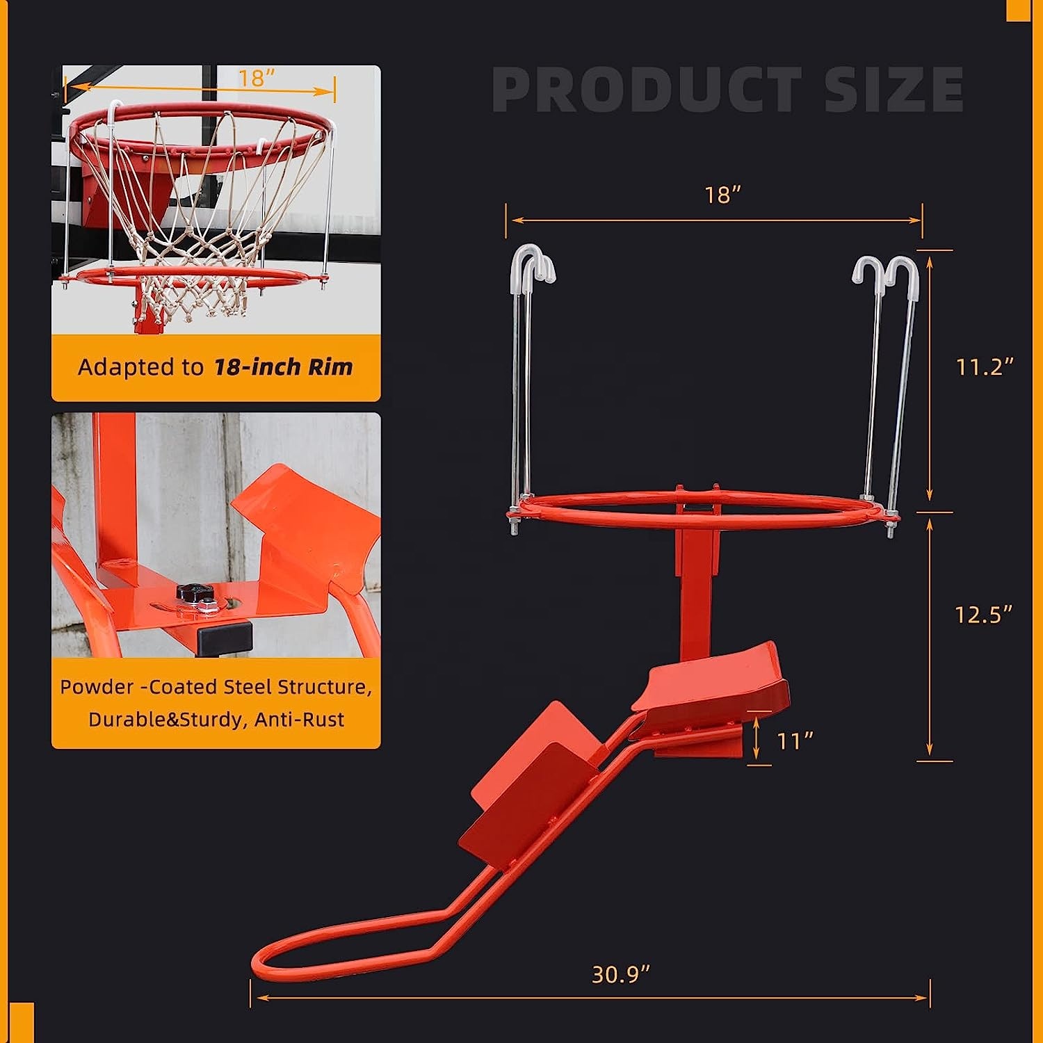 Heavy-Duty Steel Basketball Re - Heavy Equipment Training review and price