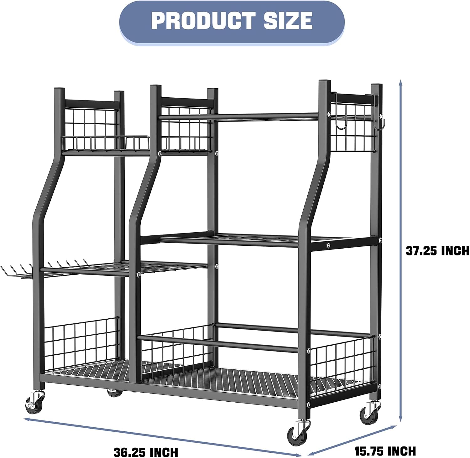 Garden Tool Organizer Rack Wit - Heavy Equipment Storage Yard review and price