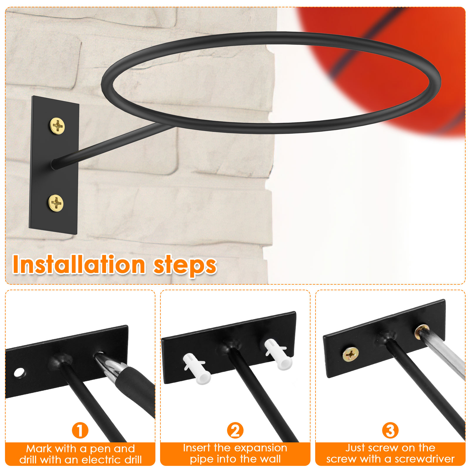 6Pcs Wall Mounted Ball Storage - Heavy Equipment Simulator review and price