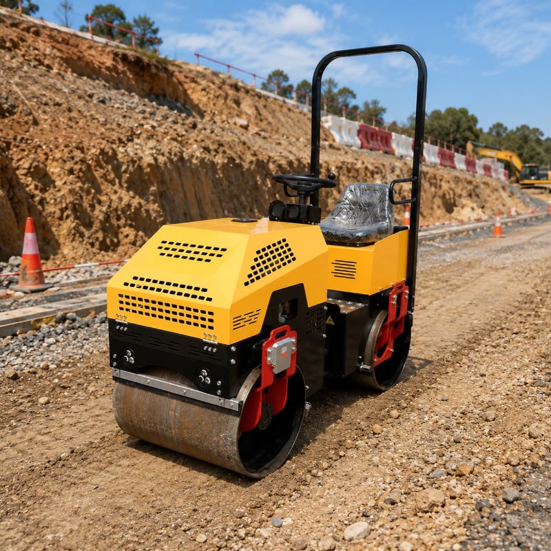 Double Drum Vibratory Road Rol - Heavy Equipment In Construction review and price