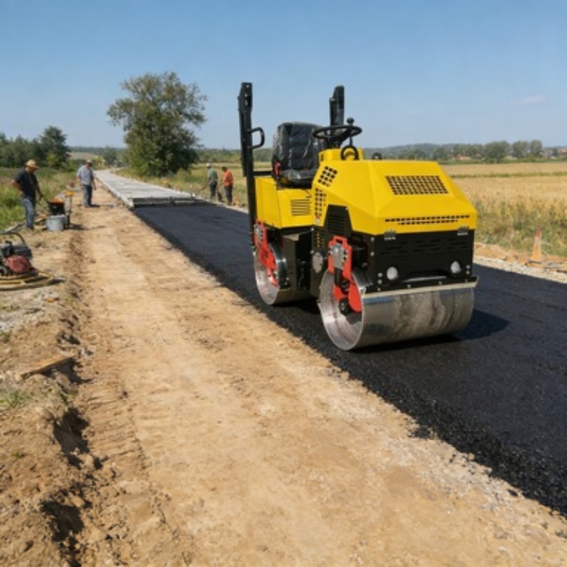 Single Drum Road Roller Vibrat - Heavy Equipment In Construction review and price