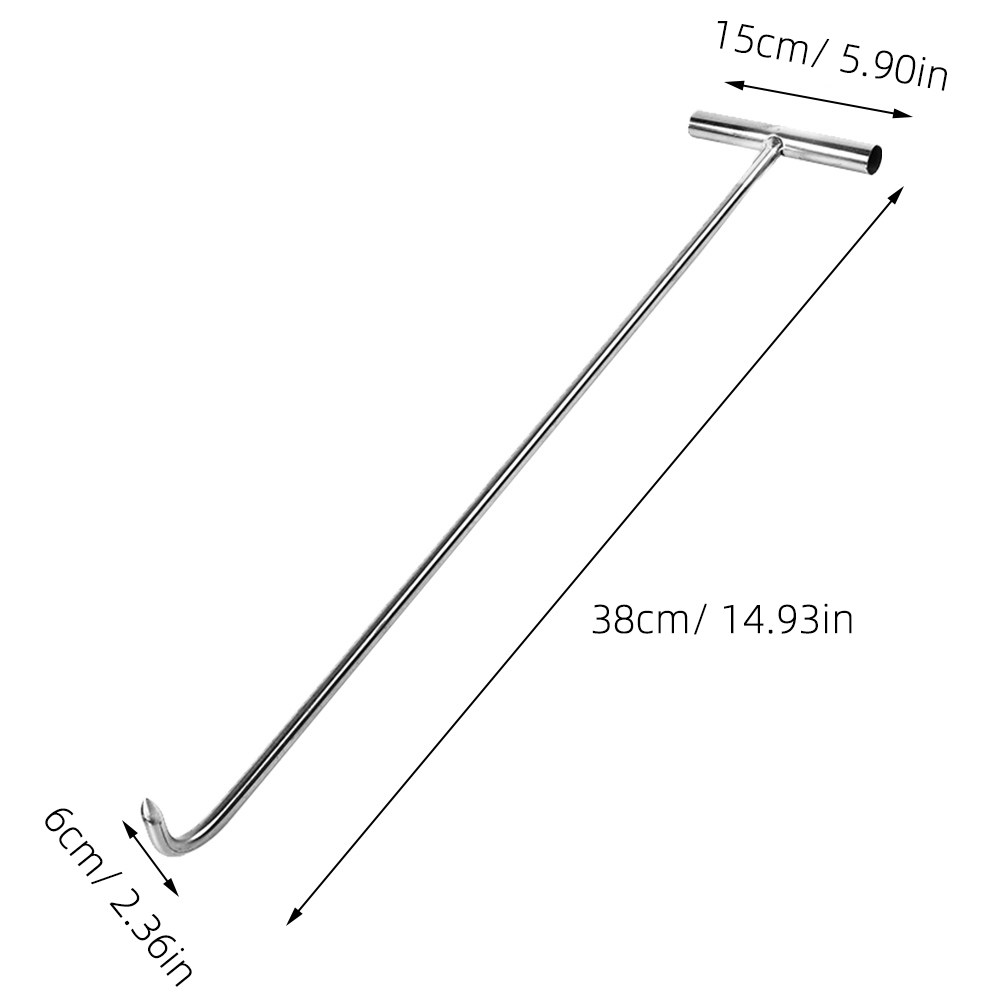 2pcs Stainless Steel T Shape H - Manhole Cover Lifting review and price