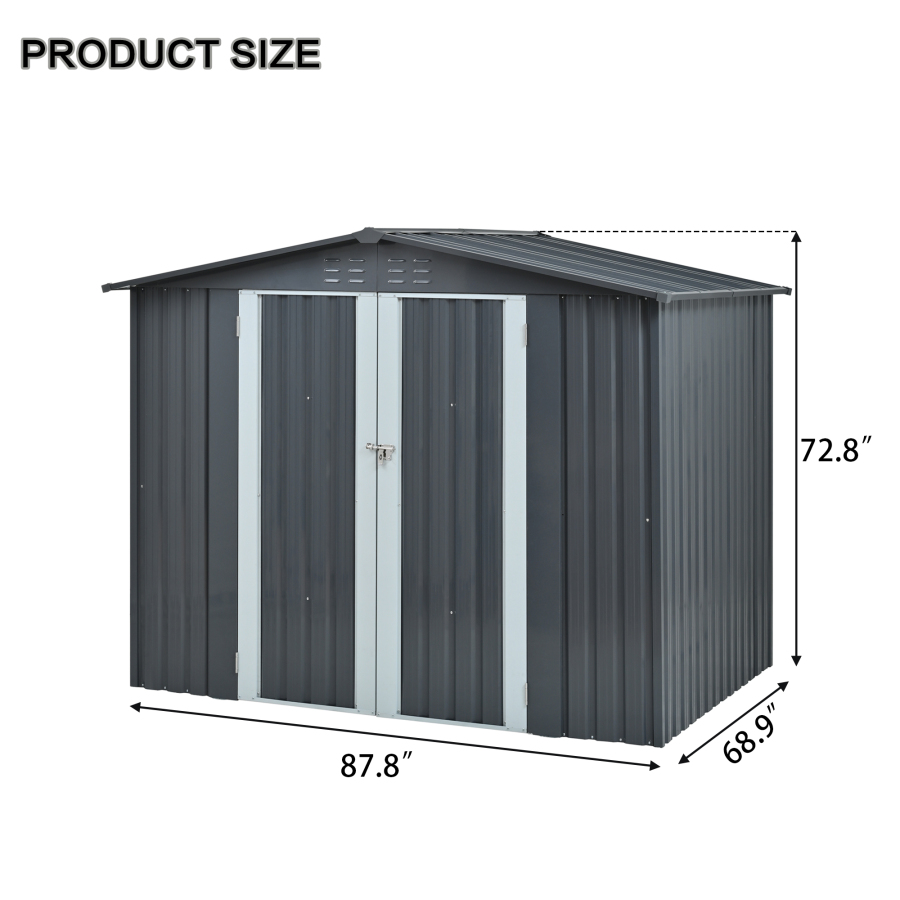 Metal Storage Shed with Double - Heavy Equipment Storage Yard review and price