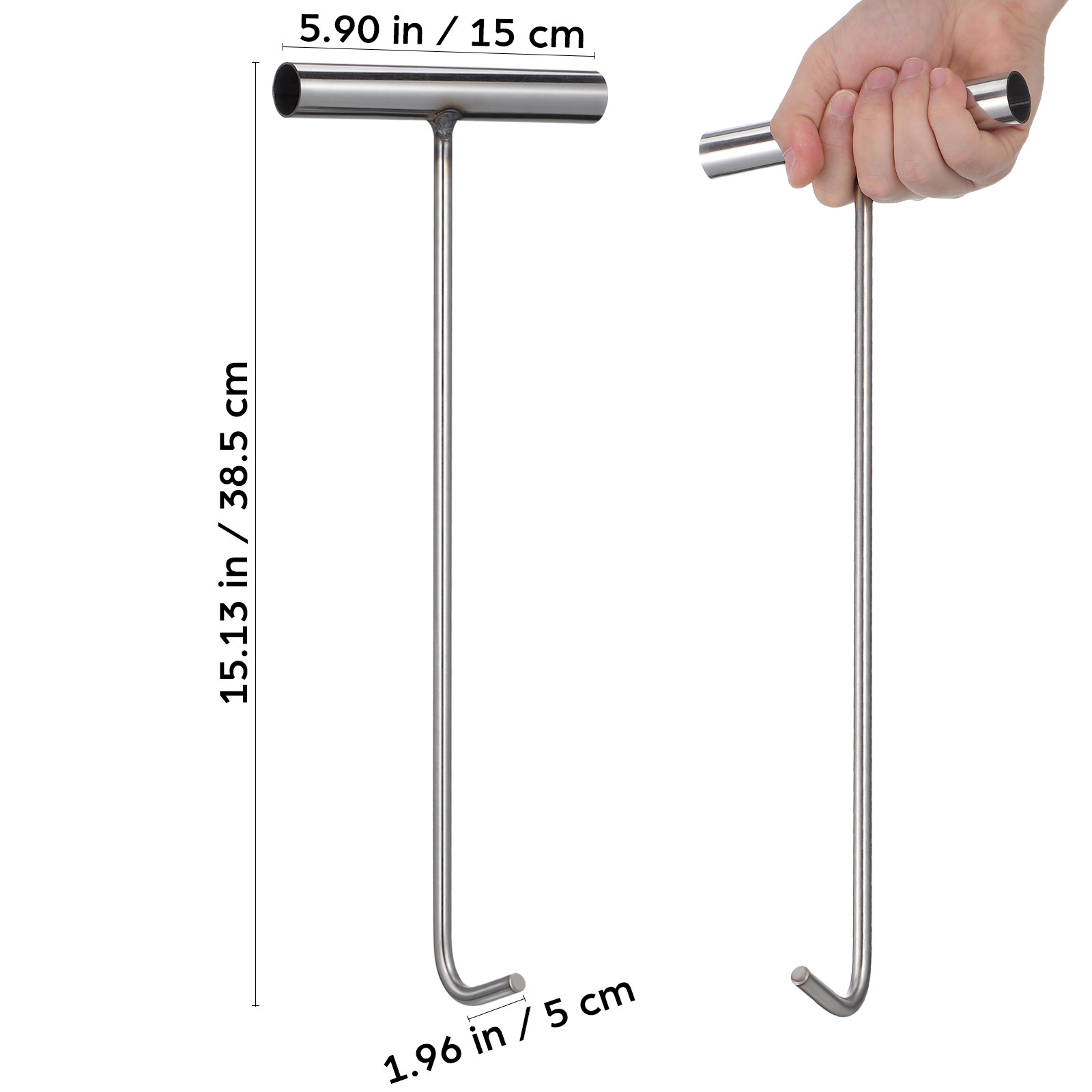 Robust Stainless Steel T Hook  - Manhole Cover Lifting review and price