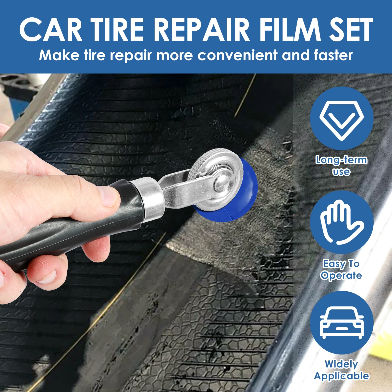 33Pcs Tire Patch Kit with Roll - Heavy Equipment Scraper review and price